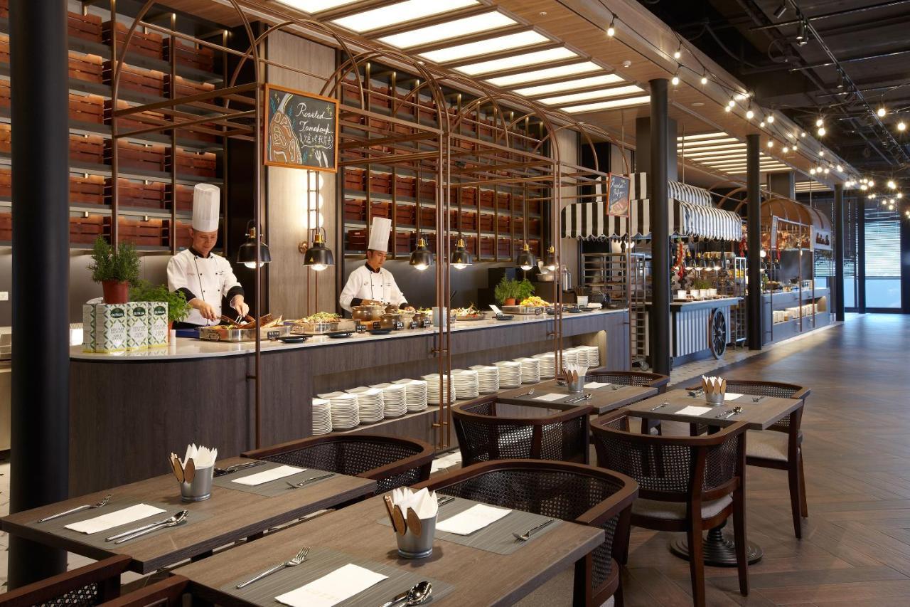 Cozzi Blu Hotel Zhongli Bagian luar foto The interior of the restaurant